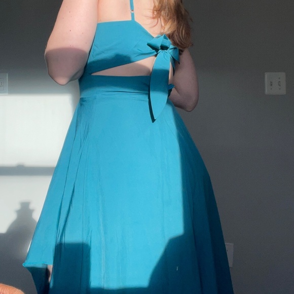 Teal Swing Dress - Picture 3 of 3